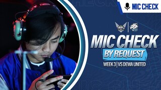 #MICCHECK By Request VS Dewa United MPLID Season 13