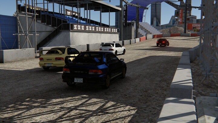 DiRT 2 Battersea track in Assetto Corsa