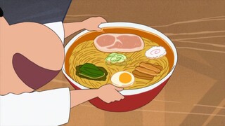 【Crayon Shin-chan】Ăn mì Nohara ngon tuyệt, sườn heo chiên và thịt heo nướng, trứng và hành lá thái n