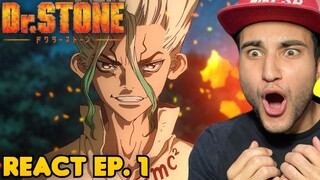 EU AMEI ESSE ANIME!! React Dr. Stone EP. 1