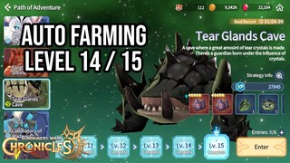 F2P Team Tear Glands Cave Auto Farming Level 14 - 15 | Summoners War: Chronicles