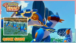 How To Make The 3 Swampert Jump Out In Mightywide River *Day* | New Pokemon Snap - Quick Guide