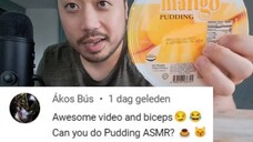ASMR Mango Pudding With Nata De Coco 🥭🍮 (Eating Sounds)