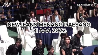 NEWJEANS MENANG DAESANG DI AAA 2022