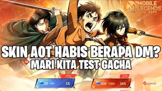 Gacha Skin MLBB × AOT !! 🤯🤯