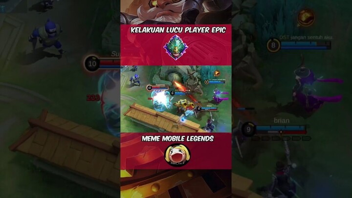 momen lucu para Anomali rank epic #mobilelegends #mlbb #absurdhumor