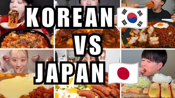 KOREAN VS. JAPAN MUKBANG