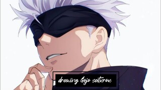 Tutorial drawing Gojo saturou ✍️