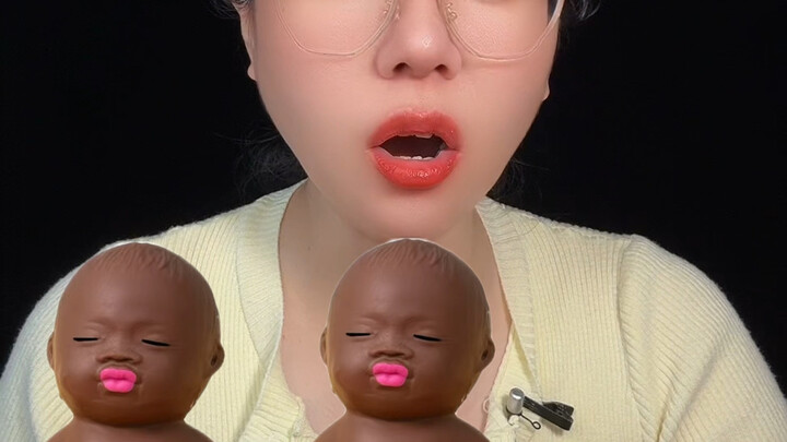 The little doll chocolate won’t let me eat it unless I find a heart.