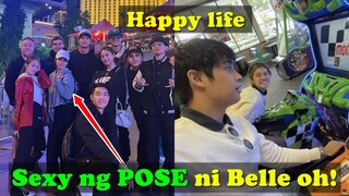 Ibang gumalaw ng baso si Belle Mariano! Ni-flex ni Donny ang buhay sa US with Belle!