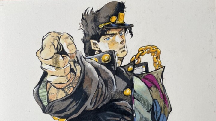 Gambar tangan JoJo: Jotaro Kujo