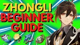 How to BUILD ZHONGLI FOR BEGINNER (Beginner Guide) | Genshin Impact