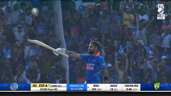 Virat Kohli 116(120) vs Australia 2nd ODI 2019 Full Highlights  Ball By Ball _10