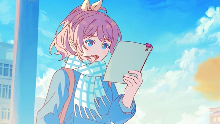 【Yamabuki Saya | Animation】The way to school in the morning