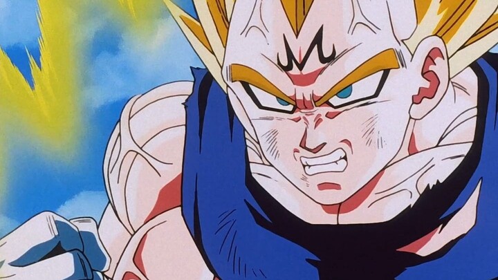 What is Vegeta's mentality when fighting Majin Buu?