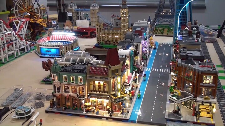 First Lego city road is created and with lights. GREAT OVERVIEW!!