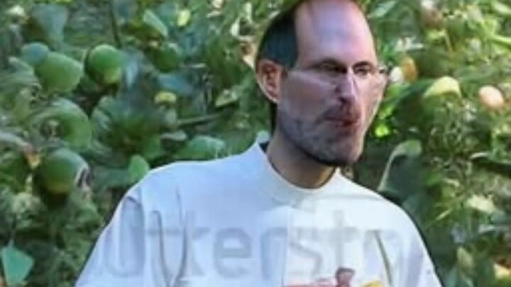 [AI-generated] Steve Jobs Eating an Apple