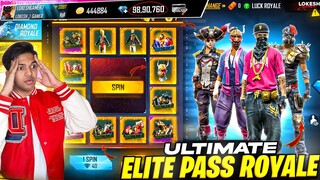 Finally 5th Anniversary Ultimate Elite Pass Royale Is Back🤯 1 Spin 90,000 Diamonds😨 Garena Free Fire