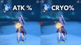 F2P : Ayaka ATK% vs Cryo% Goblet!! Best Build for Ayaka?? [ Genshin Impact ]