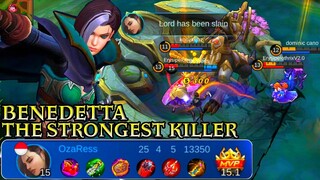 Benedetta OP Assassin Gameplay - Mobile Legends Bang Bang