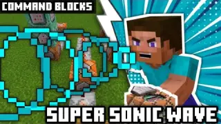 How to get Warden's Super Sonic Sound Wave Power in Minecraft Bedrock | Command Blocks Tutorial