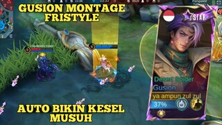 gusion montage fristyle, auto bikin kesel musuh