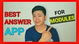BEST ANSWER APP TO ANSWER YOUR MODULES | HOW TO USE |Leo Romantiko