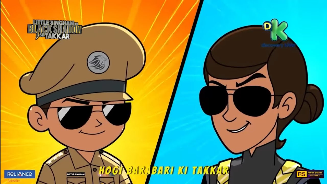 Super Hero Super Cop Little Singham Ki Black Shadow Se Takkar | Little  Singham Drawing #243 - Bilibili