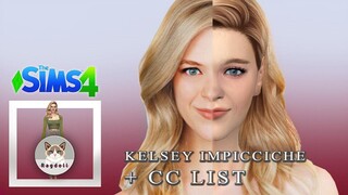 SIMS 4 | CAS |  Kelsey Impicciche!! 🙈💖 Satisfying CC build + CC