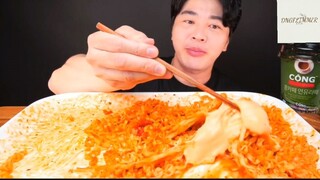 Mukbang mì với đùi gà tương ớt phần 7 #anngon