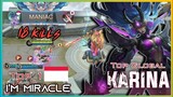 Who said Karina is not OP? - Top Global Karina Gameplay | Im Miracle Top 1 Indonesia