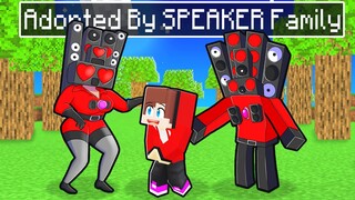 Maizen ADOPTED by a SPEAKER MAN and WOMAN Family in Minecraft! - Parody Story(JJ and Mikey TV)