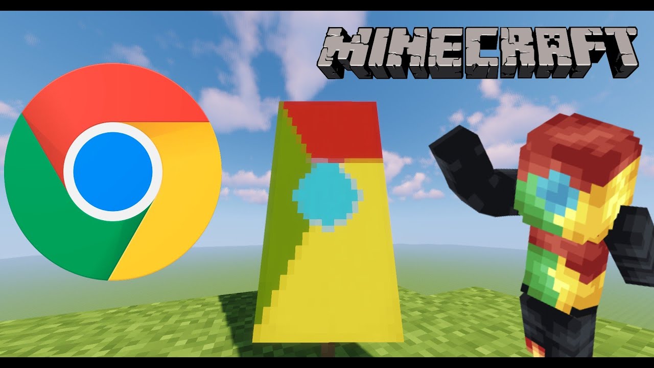 Google Chrome Minecraft Banner Tutorial Bilibili