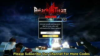 All *New* Attack On Titan Evolution Codes (August 2022) l Latest And Working AOT Codes