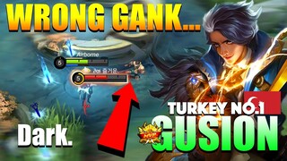 Wrong Gank Boy!.. Gusion Smooth Hand Combo! | Top Global Gusion Gameplay By Dark. ~ MLBB