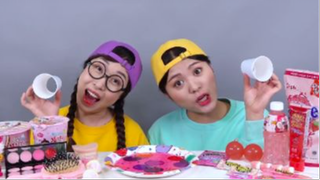 ăn Thực phẩm màu hồng Ăn 24 giờ Mukbang #mukbang #asmr