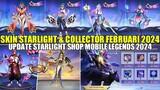 BOCORAN SKIN STARLIGHT DAN COLLECTOR FEBRUARI-MARET 2024! UPDATE STARLIGHT SHOP MOBILE LEGENDS 2024