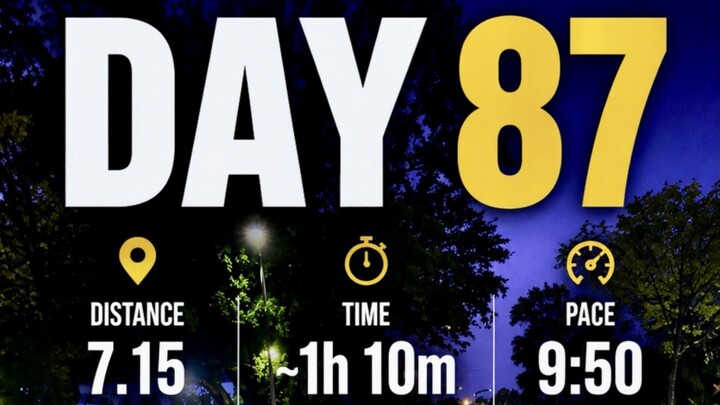 Day 87 — 83 KM with RunLIGA MalaysiaDay 87 complete. Ek aur din, ek aur step forward. RunLIGA Mal