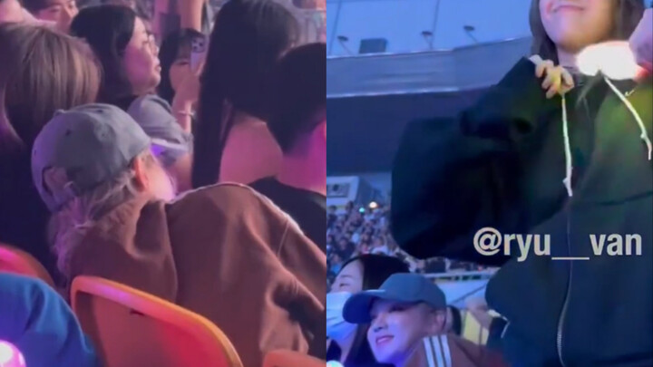 During aespa’s concert, in the random dance segment, Yui leaned on Shin Nayeon’s shoulder—what are y