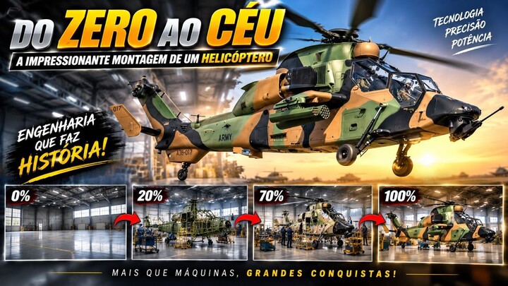MONTAGEM DO HELICÓPTERO - Do Zero ao Céu