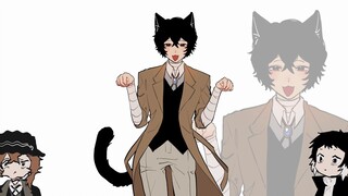 [Bungo Stray Dog/Osamu Dazai/meme] tarian kucing sedih tapi tidak sedih