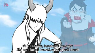 Zenaku tidak bisa melepas si Misterius di tubuh Kawaki - Boruto Two Blue Vortex Part 1087