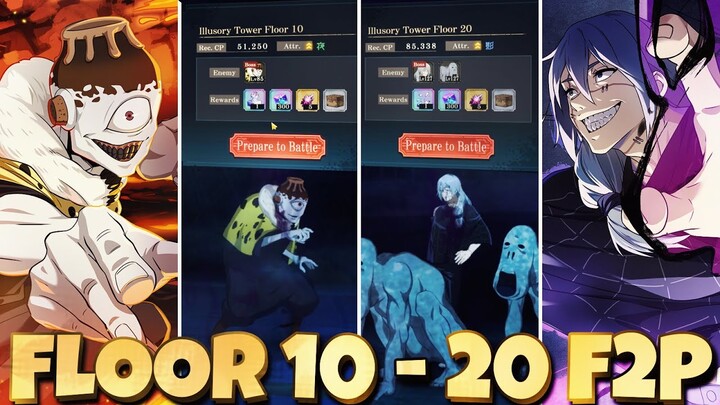 GLOBAL NEW GAMEMODE FLOOR 10-20 100% F2P THIS IS TOUGH - Jujutsu Kaisen Phantom Parade