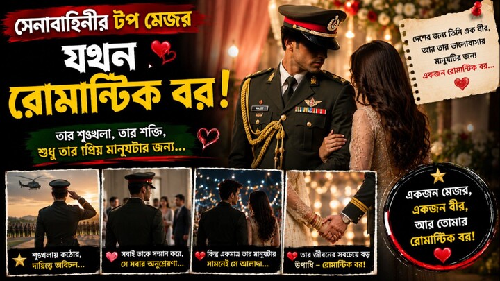 ভুল বোঝাবুঝির বিয়ে থেকে সত্যিকারের ভালোবাসা | মেজর আরিয়ান ও নায়রার গল্প | Bangla Romantic Drama