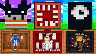 TÔ GÀ THỬ THÁCH 24H XÂY HẦM BÍ ROBLOX DOORS SIÊU BÍ MẬT TRONG MINECRAFT*HẦM BÍ MẬT 100 ROBLOX DOORS