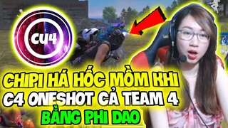 (Free Fire) -Chipi Há Hốc Mồm Khi Xem C4 Gaming Oneshot Giết Cả Team Địch Bằng Phi Đao