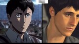 What do the characters in Attack on Titan look like in the real world?