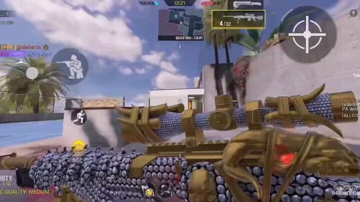 1v5 clutch #CODM