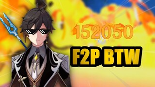 F2P ZHONGLI BUILD HITTING 150K CRIT DMG!!