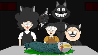 Fah7ai คิดาเงะ & ซาซิมิ EP.15 Cartoon Cat มีแมวผีออกมาจากทีวี!